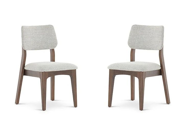 Transformer Table Nova Dining Chair (Set of 2) in Royal Walnut & Pewter 11335