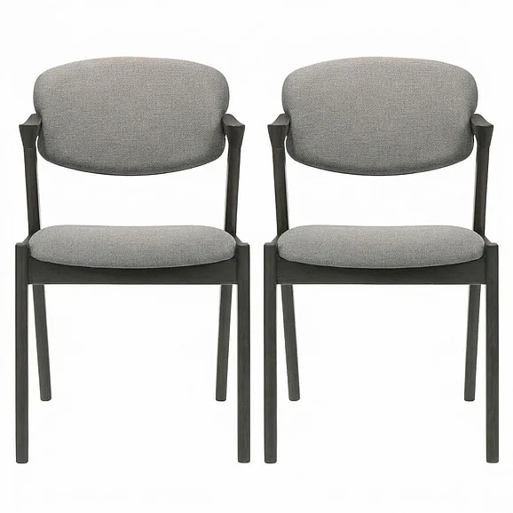 Coaster Furniture Stevie Upholstered Side Chairs in Grey 115112 (Set of 2)