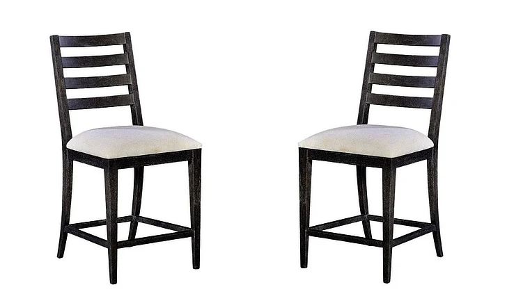 Oliver Home Ribbon I Counter Chair in Midnight 1172-26 (Set of 2) CLOSEOUT