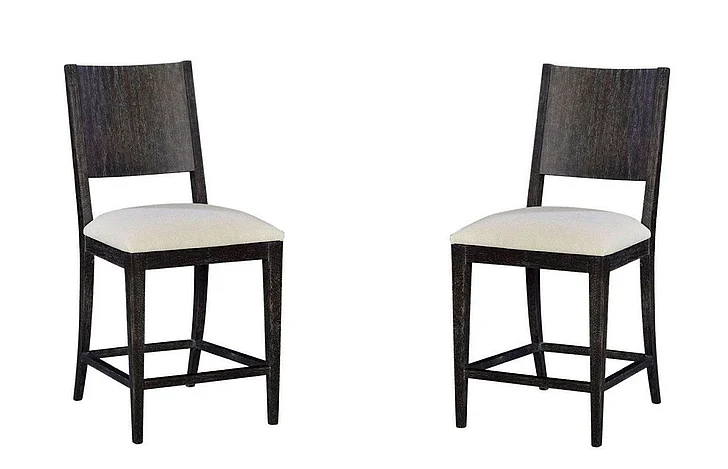 Oliver Home Woodard I Counter Chair in Midnight 1173-26 (Set of 2)