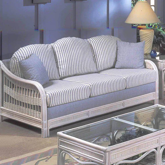 South Sea Indoor Bermuda Queen Sleeper in White Wash 1416WHT