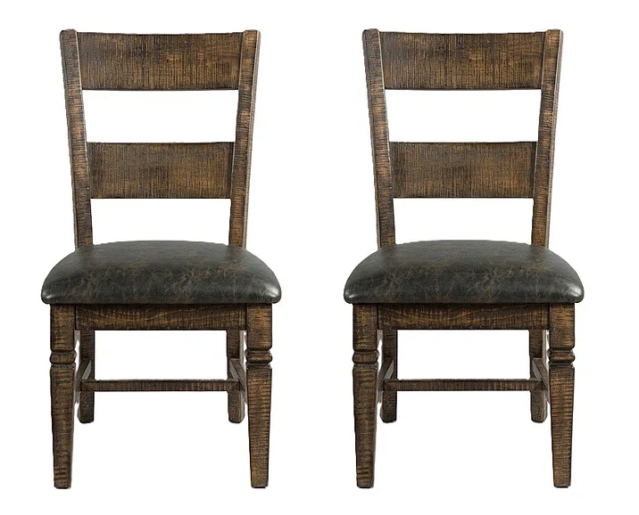 Sunny Designs Homestead Ladderback Chair (Set of 2) in Tobacco Leaf 1429TL2
