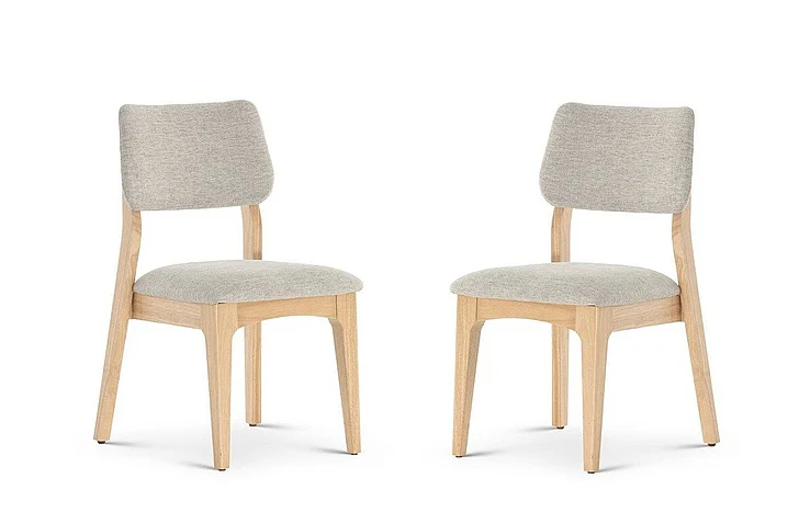 Transformer Table Eclipse Dining Chair (Set of 2) in Scandinavian Oak & Cloud 14328