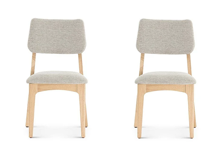 Transformer Table Eclipse Dining Chair (Set of 2) in Scandinavian Oak & Cloud 14328