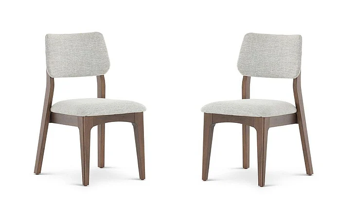 Transformer Table Eclipse Dining Chair (Set of 2) in Royal Walnut & Pewter 14335