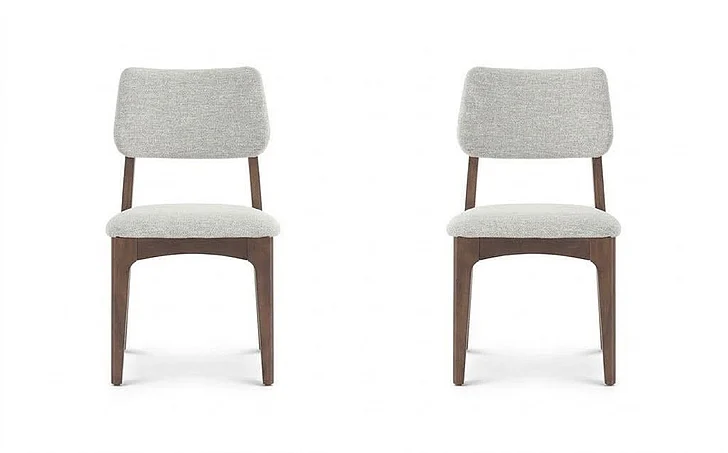 Transformer Table Eclipse Dining Chair (Set of 2) in Royal Walnut & Pewter 14335