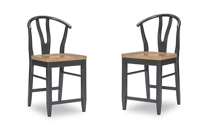 Legacy Classic Franklin Wishbone Back Counter Height Chair (Set of 2) in Oak 1562-945