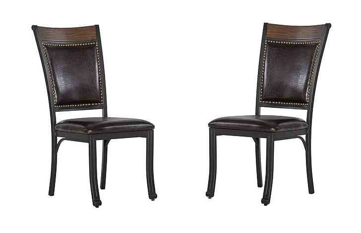 Powell Franklin Brown Side Chair (Set of 2) 15D2020SC