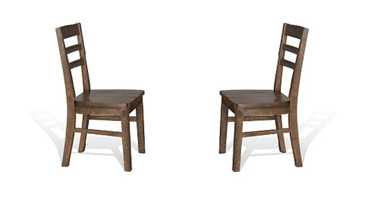 Sunny Designs Homestead Ladderback Chair (Set of 2) in Tobacco Leaf 1616TL
