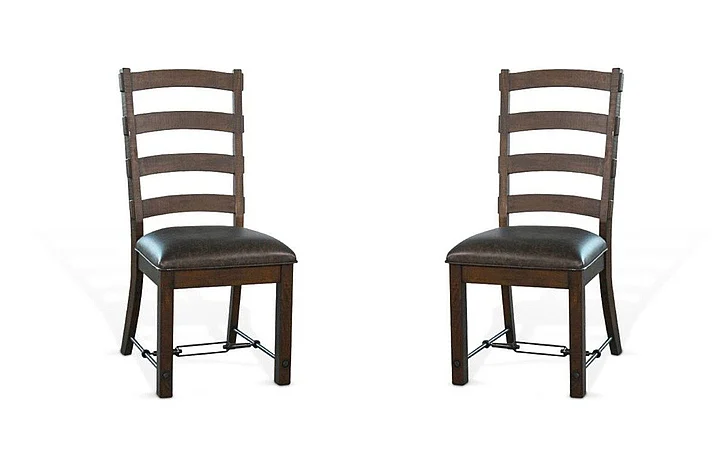 Sunny Designs Homestead Ladderback Chair (Set of 2) in Tobacco Leaf 1667TL