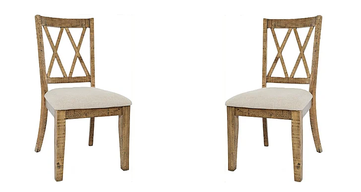 Jofran Telluride Dining Chair in Natural 1801-401KD (Set of 2)