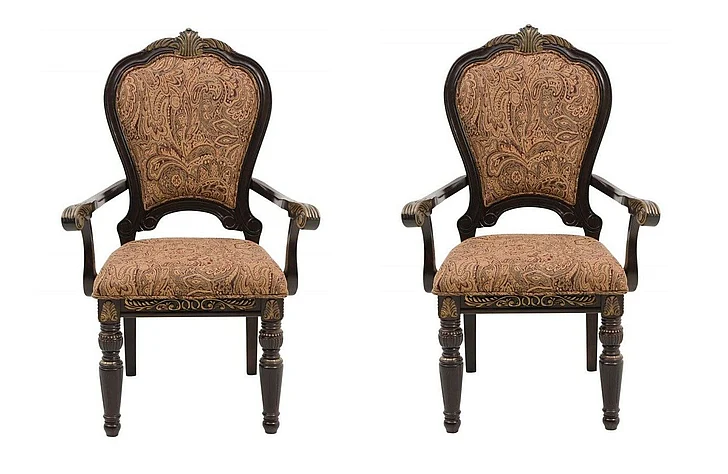 Homelegance Russian Hill Arm Chair in Cherry (Set of 2)