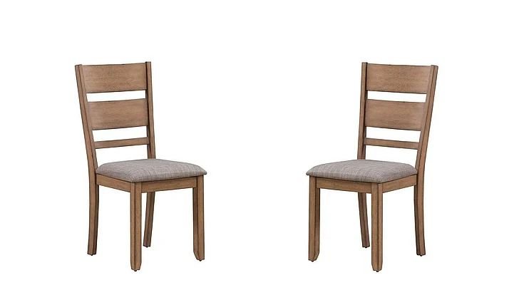 Liberty Furniture Brook Bay Slat Back Uph Counter Chair (Set of 2) in Sandstone 182WT-C1501S