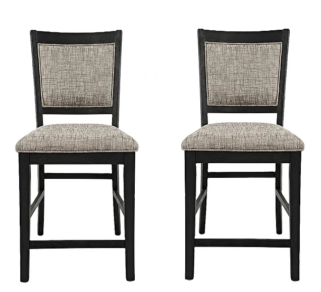 Jofran Altamonte Upholstered Counter Stool in Dark Charcoal 1851-BS520KD (Set of 2)
