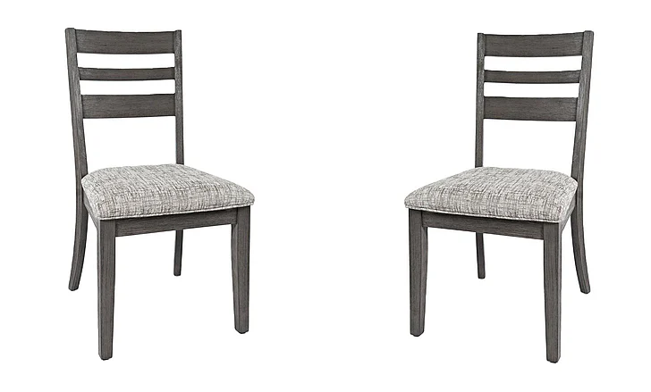 Jofran Altamonte Ladderback Chair in Brushed Grey 1855-420KD (Set of 2)