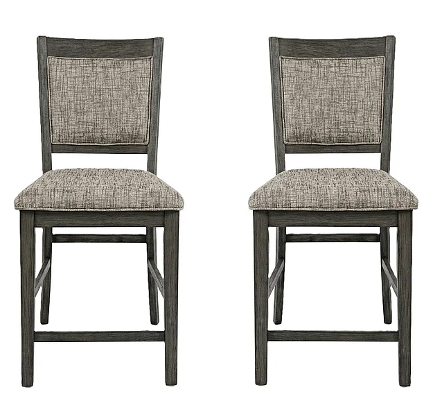 Jofran Altamonte Upholstered Counter Stool in Brushed Grey 1855-BS520KD (Set of 2)