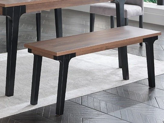 Bellona Furniture Kennedy Dining Bench in Walnut 20-KEN-BENCH