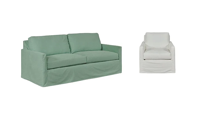 Stone & Leigh Savannah Slipcover 2-Piece Living Room Set