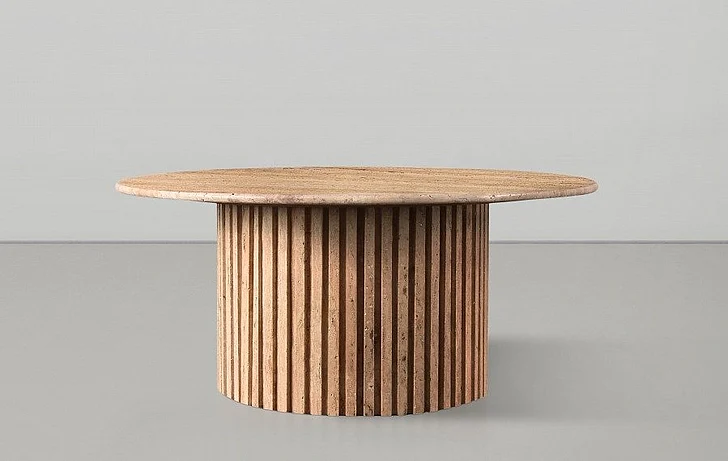 Meridian Genoa Coffee Table in Beige 248Travertine-CT