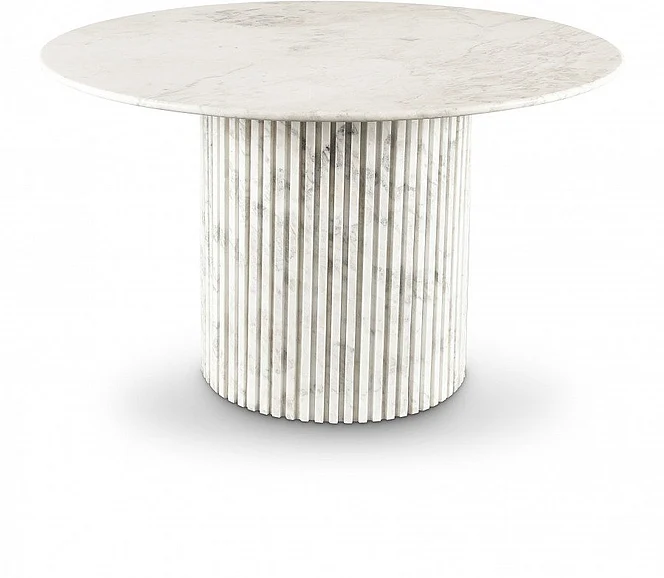 Meridian Genoa Dining Table in White 248White-DT48