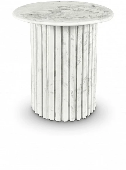 Meridian Genoa End Table in White 248White-ET