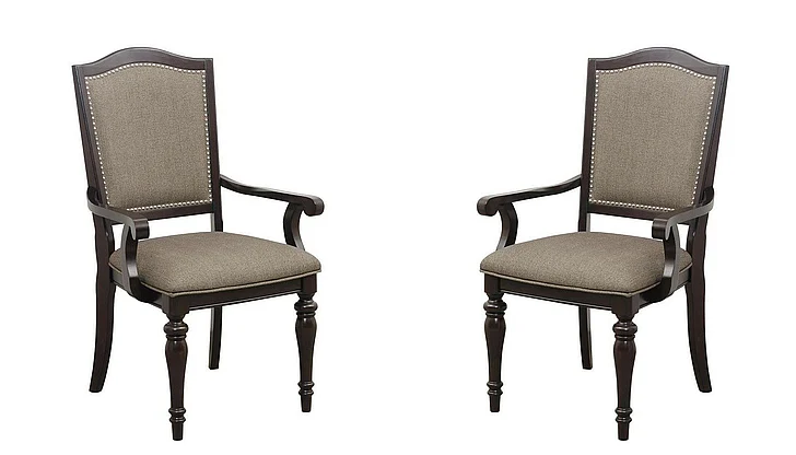 Homelegance Marston Arm Chair in Dark Cherry (Set of 2) 2615DCA