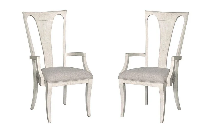 American Drew Harmony Nevin Arm Chair in Eggshell (Set of 2) 266-637