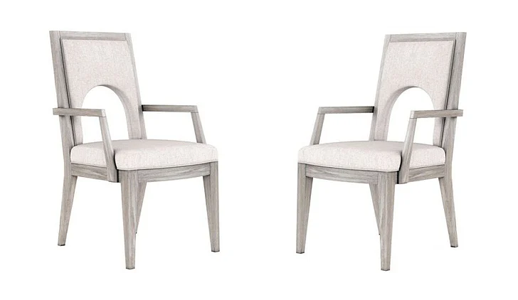 A.R.T. Furniture Vault Upholstered Arm Chair (Set of 2) in Soft Grey 285207-2354 CLOSEOUT