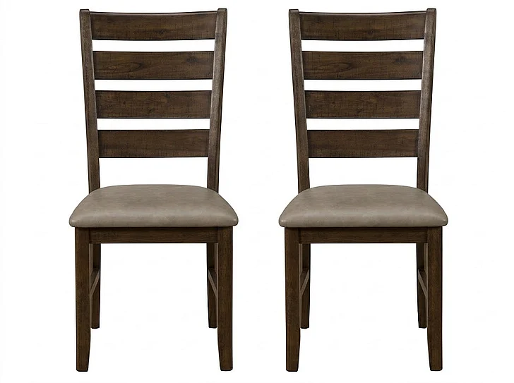 Alpine Furniture Emery Side Chairs (Set of 2) in Walnut 2929-02