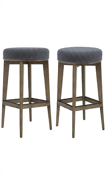 Bernhardt Interiors Linder Bar Stool in Portobello (Set of 2) 301-580