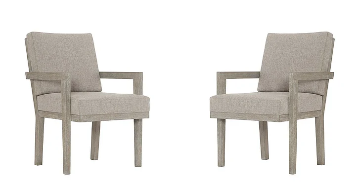 Bernhardt Foundations Arm Chair in Light Shale (Set of 2) 306-548 PROMO