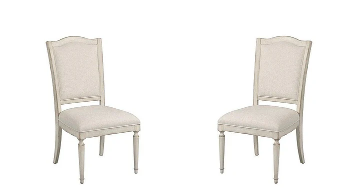 American Drew Cambric Daniella Upholstered Side Chair in Creme (Set of 2) 309-622C