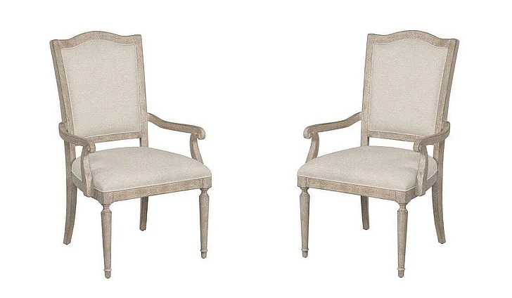 American Drew Cambric Daniella Upholstered Arm Chair in Breve (Set of 2) 309-623B