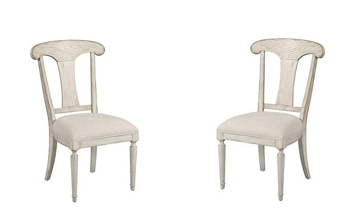 American Drew Cambric Maeve Wood Side Chair in Creme (Set of 2) 309-638C