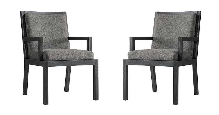 Bernhardt Trianon Arm Chair (Set of 2) in L'Ombre 314X56B