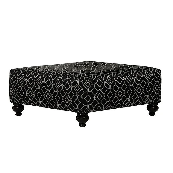 Jackson Cumberland Cocktail Ottoman in Onyx 3245-12
