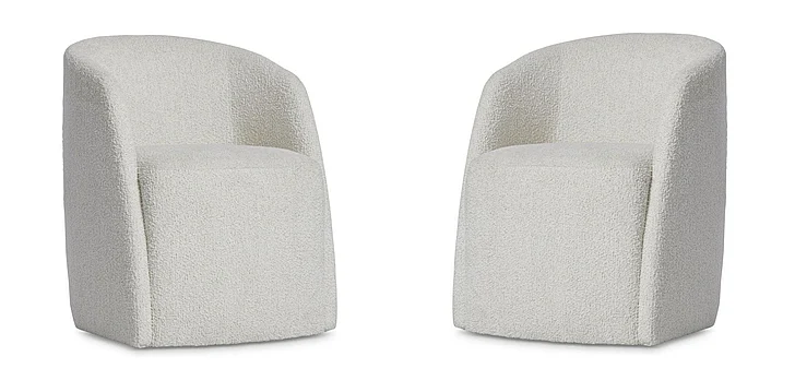Bernhardt Arcadia Arm Chair in White 334504 (Set of 2) PROMO