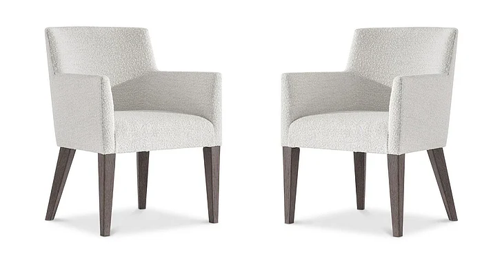 Bernhardt Outline Arm Chair in White 360544 (Set of 2) PROMO