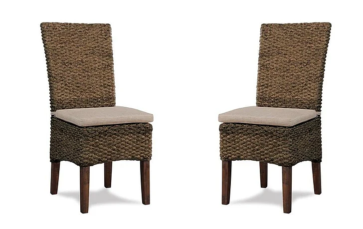 Riverside Aberdeen Woven Side Chair (Set of 2) in Hazelnut 36965