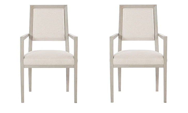 Bernhardt Axiom Arm Chair (Set of 2) in Linear Gray 381-542 PROMO