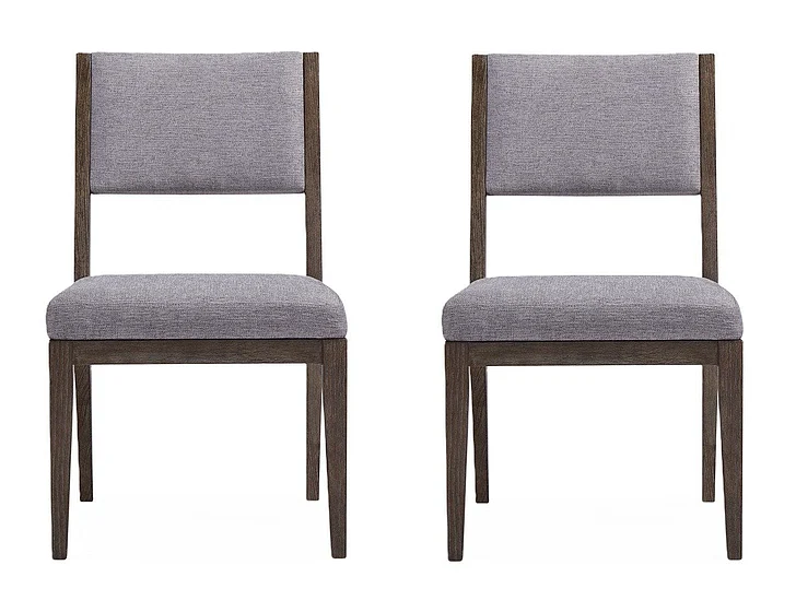 Bernhardt Linea Side Chair in Cerused Charcoal (Set of 2) PROMO