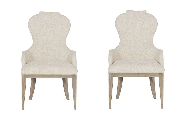 Bernhardt Santa Barbara Upholstered Arm Chair in Sandstone (Set of 2) 385-562 PROMO