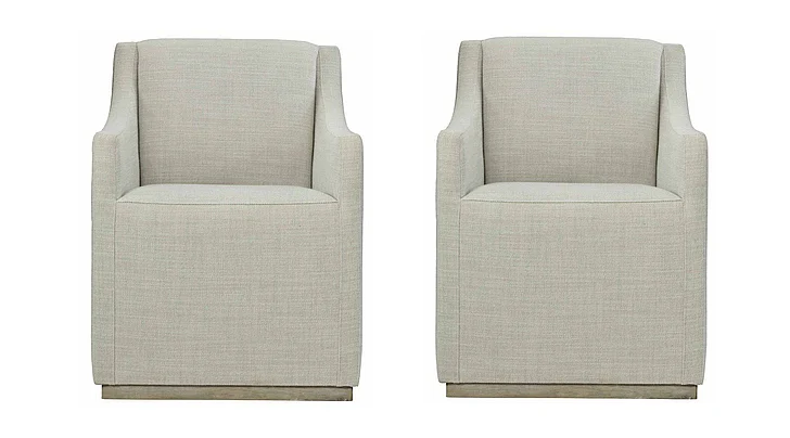 Bernhardt Loft Highland Park Casey Arm Chair in Morel (Set of 2) 398-504G CLOSEOUT PROMO