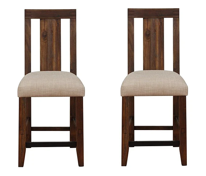 Modus Furniture Meadow Counter Chair in Brick Brown 3F4170 (Set of 2)