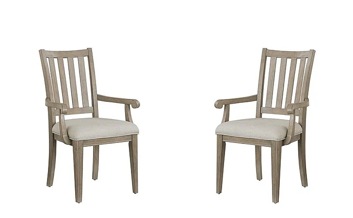 FD Home Parson Creek I Arm Chair in Oak 4318-02;4318-02 (Set of 2)