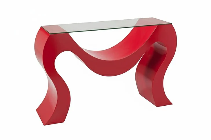 Artmax Console Table in Red 4519-D2