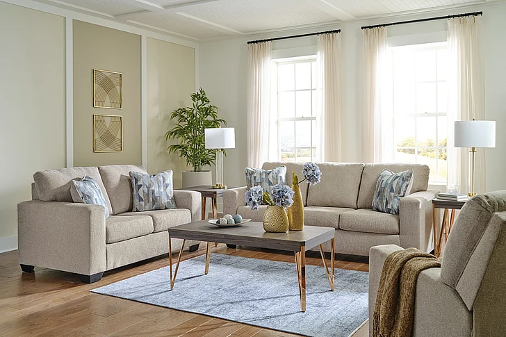 Deltona 3-Piece Livingroom Set in Parchment