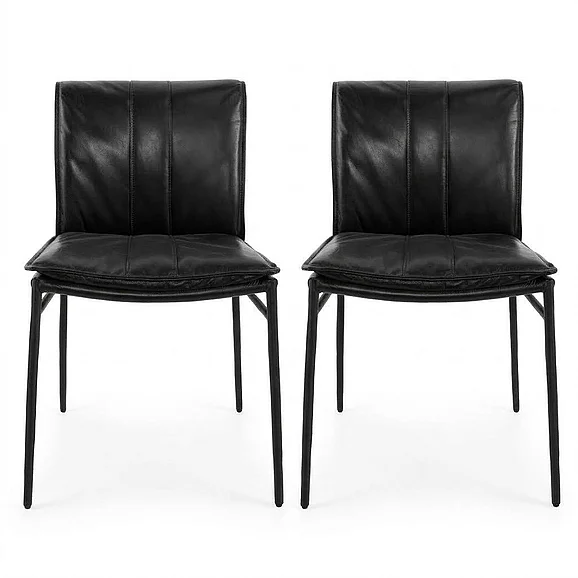 Classic Home Mayer Dining Side Chair (Set of 2) in Jet Black 53051670