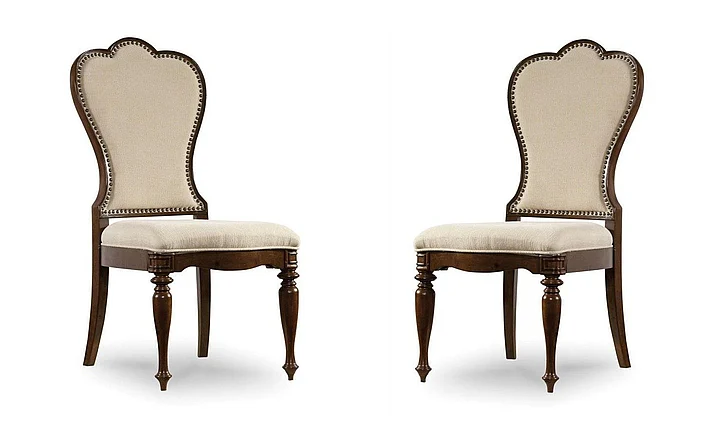 Hooker Furniture Leesburg Upholstered Side Chair (Set of 2) in Mahogany 5381-75410
