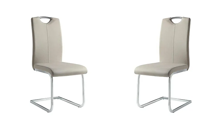 Homelegance Glissand Side Chair in Chrome (Set of 2)